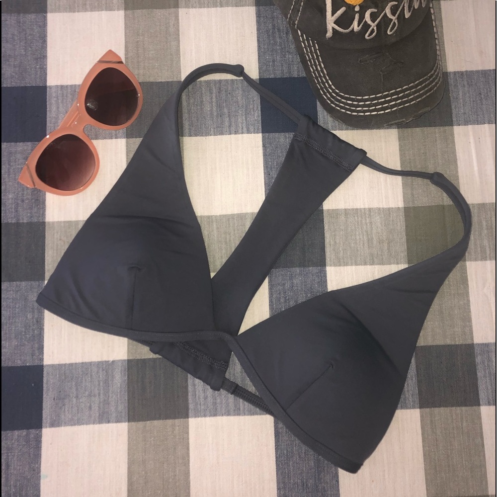 VS Charcoal grey bikini top